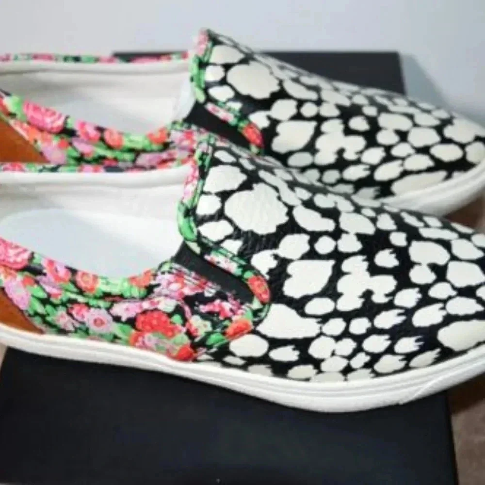 Coach C103 Floral Animal Print Skater Slip On